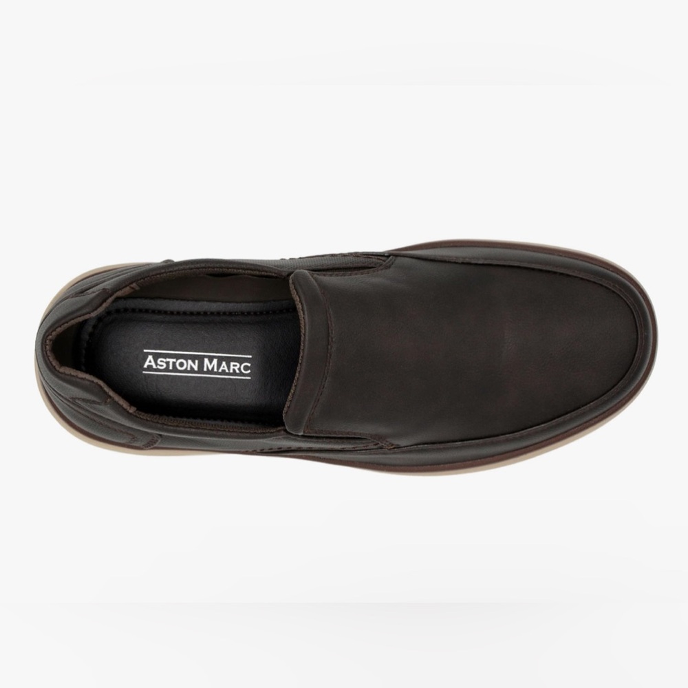 Aston Marc Men’s Galt Casual Slip-On Shoe 8.5M New W/Box Brown